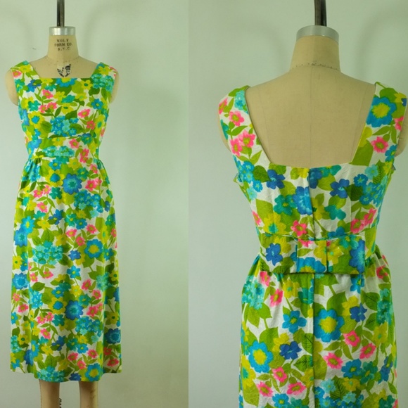 1960s floral dress